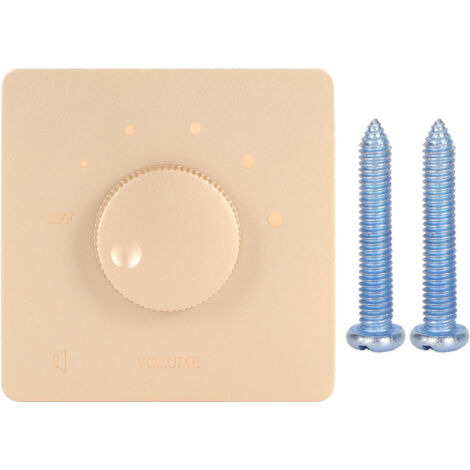 Potentiomètre de Contrôle de Volume 50W Professionnel, 5 Positions, Sécurité Améliorée, Bouton de Réglage Doré pour Enceintes (1/5)