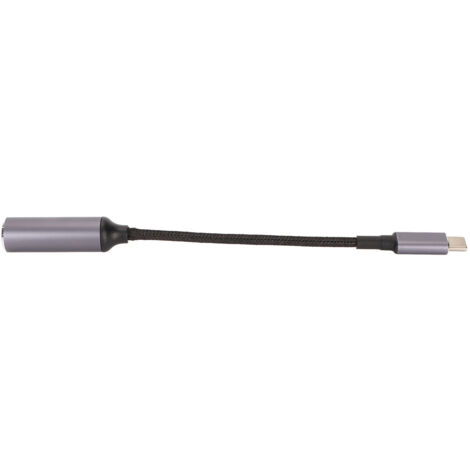Câble d'alimentation USB-C PD 100W avec puce d'identification, connecteur DC 5.5x1.7mm mâle vers femelle pour téléphone et tablette (1/5)