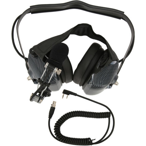 Casque Aviation Professionnel avec Connecteur 5 Broches, Réduction de Bruit pour Radio Bidirectionnelle - Course et Usage Industriel (1/5)