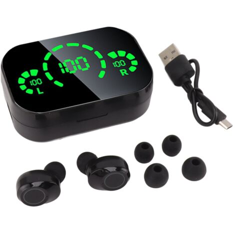 Écouteurs Bluetooth avec Contrôle Tactile, Affichage Numérique de la Puissance, Son HiFi pour Ordinateur Portable et Tablette (1/5)