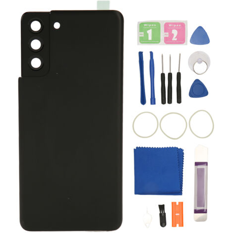Verre Arrière de Rechange pour Samsung Galaxy S21 Plus avec Objectif Caméra Pré-installé Noir (1/5)