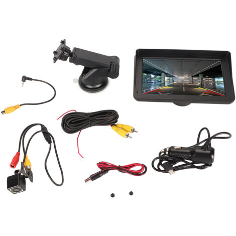 Autoradio portable 7 pouces écran tactile GPS miroir Link Android Auto sans fil Carplay avec caméra de recul 12 LED (1/5)