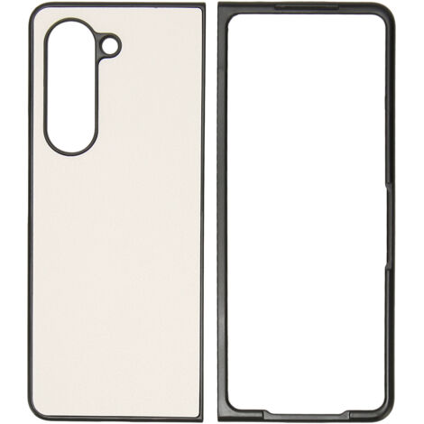 Étui pliant en similicuir protecteur pour Samsung Galaxy Z Fold 5, motif litchi blanc, deux couleurs disponibles (1/5)
