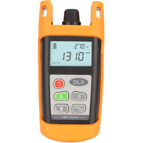Source de Lumière Optique Portable 1310nm 1490nm 1550nm pour Tests Réseaux FTTX et Fibre (1/5)