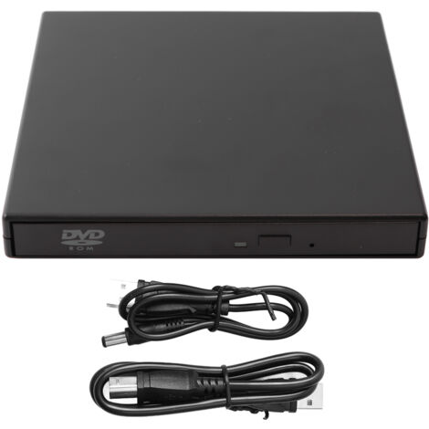 Lecteur Graveur CD/DVD Externe USB 2.0 Ultra Silencieux Haute Vitesse Plug & Play Compact pour PC Portable et Bureau (1/5)