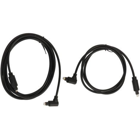 Câble Optique Audio Droite Angle 360° Rotatif pour Barre de Son TV Home Cinéma Récepteur AV 3.3ft