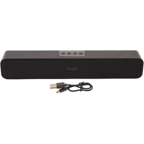 Barre de Son Bluetooth Sans Fil 5 Modes de Lecture Réduction du Bruit Son Surround 1200mAh Haut-parleur Barre Bluetooth 5.0