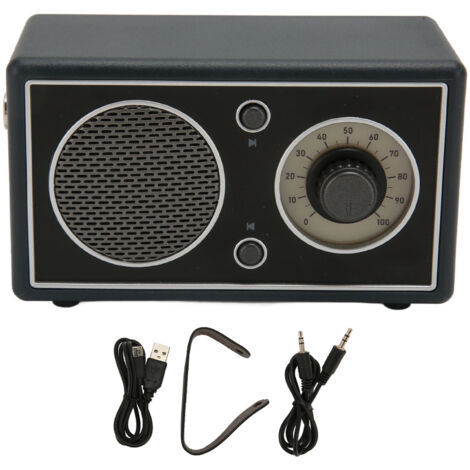 Enceinte Bluetooth Portable Noir - BT 5.1, 450mAh, Rechargeable USB, Compatible AUX et Carte Mémoire - Idéale pour Extérieur