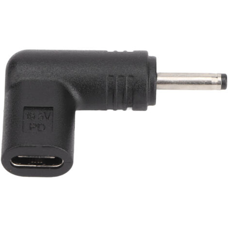 Adaptateur PD 100W USB-C Femelle vers DC 18.5-20V 3.0x1.1mm, Émulateur Trigger à Angle Droit (1/5)