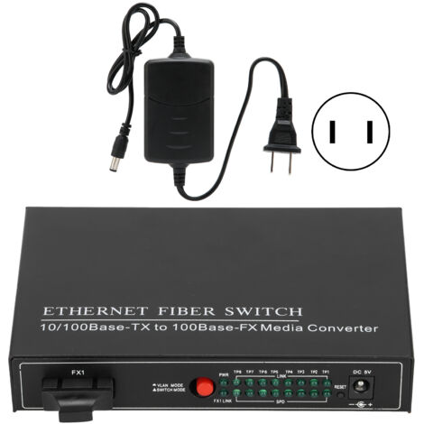 Commutateur Ethernet Fibre TBC-MC3418ED20 Aluminium Alloy, Plug & Play, 100-240V, Switch Réseau Stable et Robuste pour Informatique (1/5)
