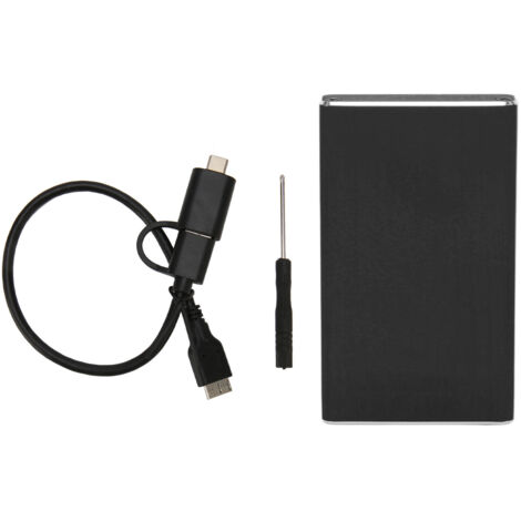 Boîtier MSATA vers USB 3.0 6Gbps UASP Plug and Play avec LED pour SSD - Noir (1/5)