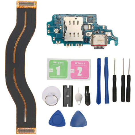 Port de Charge de Remplacement pour Samsung Galaxy S21 Ultra 5G, Connecteur USB-C Câble Flex PCB, Kit Réparation avec Outils, Version UE (1/5)