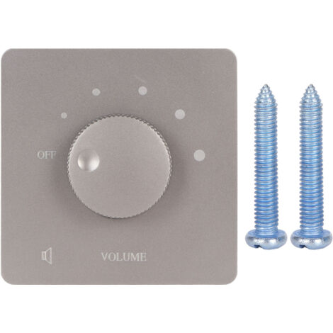 Potentiomètre de Volume 50W 5 Positions Contrôle Précision Haut-Parleur Maison Gris Sécurité Professionnelle (1/5)