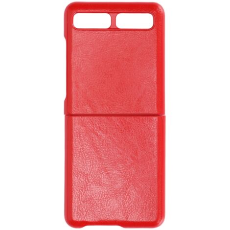 Étui en Cuir Protecteur pour Samsung Galaxy Z Flip, Anti-Rayures, Coque Rouge Modèle 2 (1/5)