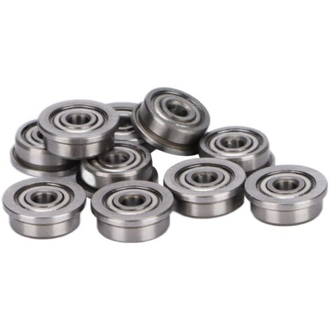 10 roulements à billes à gorge en acier chromé, miniatures et durables, pour imprimante 3D (lot de 10) (1/5)