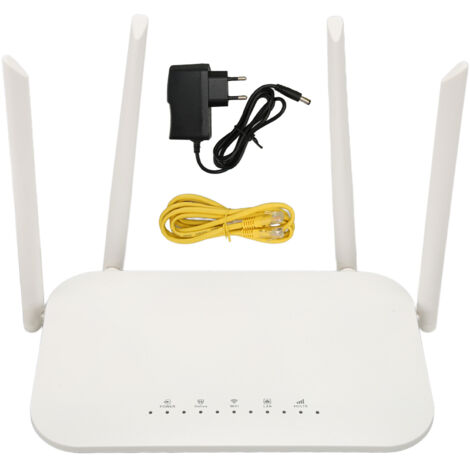 Routeur 4G LTE LC117 avec Slot Carte SIM, 300Mbps Cat4, 4 Antennes, WiFi Mobile Débloqué pour Europe Asie Afrique, Prise EU 100‑240V (1/5)