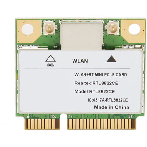 Carte WiFi Mini PCIe RTL8822CE, Bluetooth 5.1, Double Bande 2.4G/5G, Gigabit, pour PC (1/5)