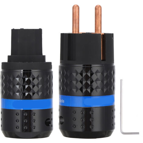 Câble d'alimentation AC IEC en cuivre pur, connecteur mâle/femelle E102/F102, 100‑250V pour équipements audio professionnels. (1/5)