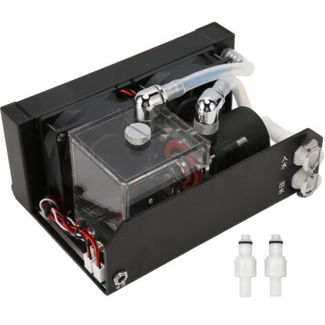 Pompe de refroidissement liquide PC 12V, interface filetée G1/4, boîtier en alliage d'aluminium pour radiateur (1/5)