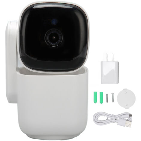 Caméra de surveillance WiFi 1080p avec vision nocturne, suivi automatique, interphone bidirectionnel, 2.4GHz/5GHz, sans fil, 100‑240V, prise US (1/5)