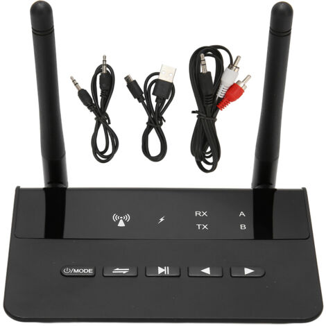 Émetteur-récepteur Bluetooth 5.2 avec ports 3.5mm et RCA, aptX à faible latence, pour TV et voiture (1/5)