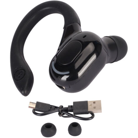 Casque Bluetooth 5.2 Mono Noir avec Réduction de Bruit, Son Stéréo HD et Étanchéité IPX4 pour Appels (1/5)