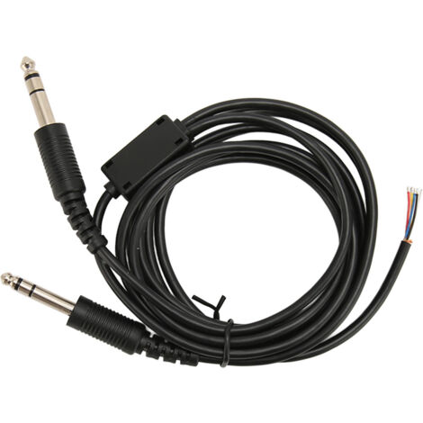 Câble de remplacement pour casque d'aviation David Clark AVCOMM, prise double GA, 6,6 pi, câble DIY pour casque de pilote
