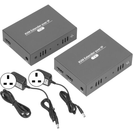 Prolongateur KVM 1080p avec Reconnaissance Automatique USB et Port HDMI, Alimentation 110‑240V, Prise UK (1/5)