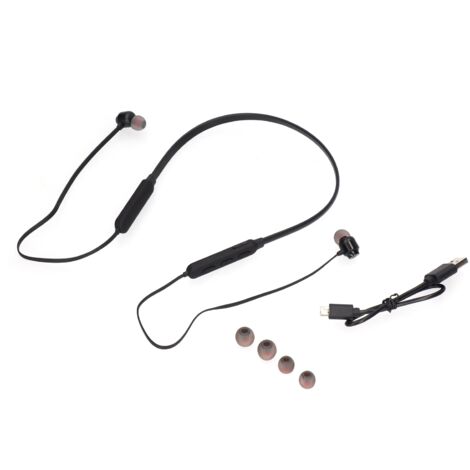Casque Bluetooth 5.1 avec Bandeau pour le Sport - Écouteurs Intra-Auriculaires sans Fil Noir pour l'Exercice (1/5)