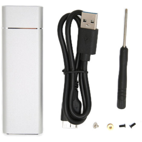 Boîtier Externe M.2 NVMe vers USB 3.0 5Gbps, Portable et Stable pour SSD, Compatible Windows et Mac OS, Gris (1/5)