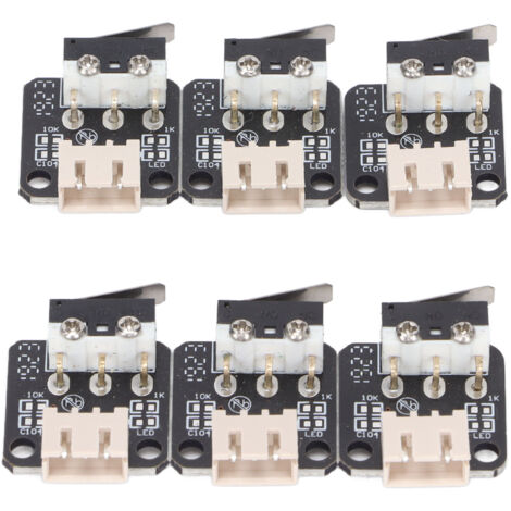 6 Interrupteurs de Fin de Course 3 Broches N/O/C pour Imprimante 3D - Pièces Détachées Durables et Résistantes (1/5)