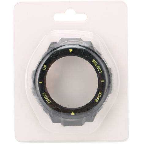 Coque de Protection en Plastique pour Amazfit T-Rex, Bumper Anti-Chocs pour Montre Connectée (Coque Noire, Motif Jaune) (1/5)