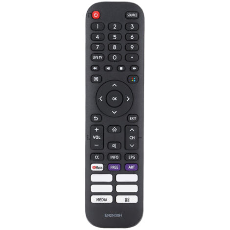 Télécommande universelle pour téléviseurs Hisense 55H6G, 55H77G, 55V6G, 55A60G, 55A60H, 55A60GMV, 55A6010GMV, 55A6030GMV (1/5)