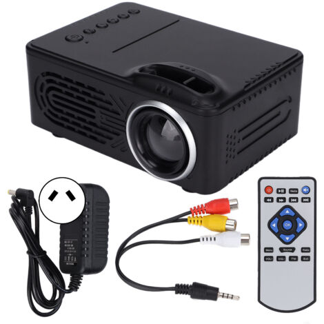 Projecteur Mini Portable HD avec Interface Audio-Vidéo pour Home Cinéma, 100-240V Prise AU