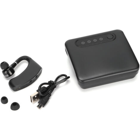 Casque Bluetooth V12 Écouteur sans Fil à Affichage Numérique LED pour Bureau avec Boîtier de Charge (1/5)