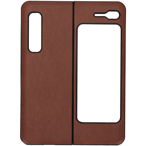 Étui en cuir pour Samsung Galaxy Z Fold 1 W20 - Coque de protection anti-rayures (Marron) (1/5)