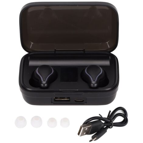 Écouteurs Sport Bluetooth SK1 - Audio HD, Affichage LED, Étanche IPX7, Subwoofer Intégré, Noir (1/5)