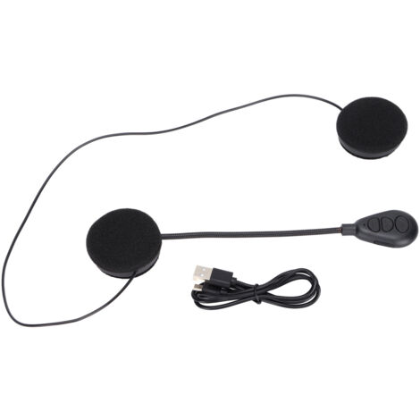Casque moto Bluetooth avec kit mains-libres, contrôle du volume et réponse automatique aux appels