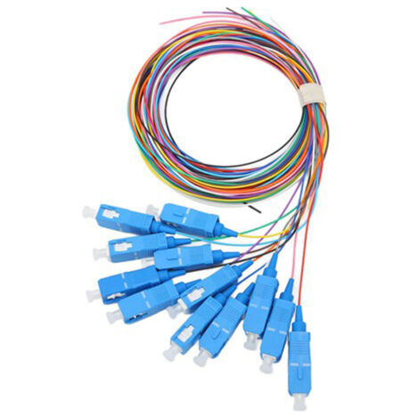 Câble à fibres optiques 12 brins, ferrules céramiques, faible perte d'insertion pour instrumentation - Lot de 12 pièces (1/5)
