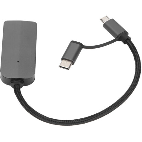 Adaptateur Câble Téléphone 2 en 1 HD 1080P, Conception à Puce Intelligente et Durable (1/5)