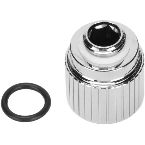 Raccord à Compression G1/4 Filetage Intérieur Hexagonal M8 pour Refroidissement à Eau PC, Tube Dur, Argenté (1/5)