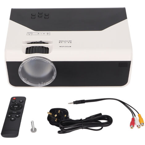 Projecteur Vidéo LED HD 1080P pour Cinéma Maison avec Télécommande, Compatible Android, 100‑240V Prise UK