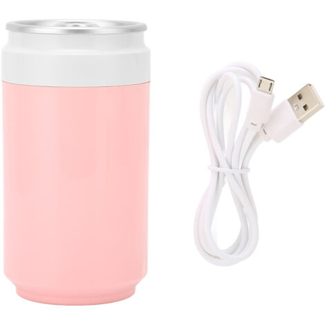Diffuseur d'huiles essentielles USB silencieux avec lumière LED pour voiture, bureau et voyage - Rose (1/5)