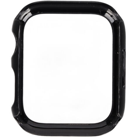 Coque de Protection pour Apple Watch Series 7 (45mm) - Verre Trempé Intégral, Film Protecteur HD, Couleur Noire (1/5)