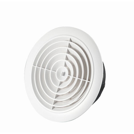Diffuseur d'air circulaire réglable, couverture de ventilation ronde pour salle de bain et cuisine, grille d'aération rotative. (1/5)