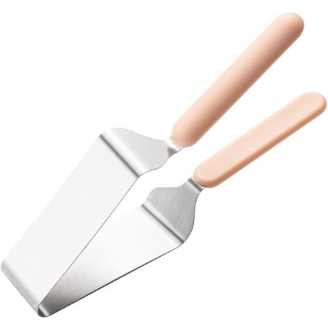 Couteau à tarte en acier inoxydable, coupe-gâteau réglable avec double poignée, idéal pour pâtisseries, mariages et événements. (1/5)