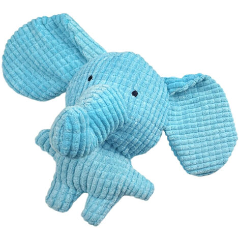 Jouet pour Chien Éléphant Couineur - Peluche en Coton Durable pour Chiots, Soulagement Dentition et Anxiété, Cadeau Doux pour Chiens de Taille Petite à Moyenne, Jeu Intérieur et Câlins (1/5)