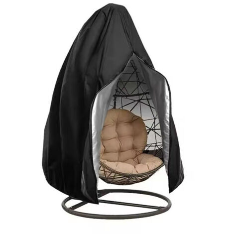 Housse de Protection Imperméable pour Chaise Œuf Double 210 - Couverture Durable pour Balancelle en Osier Extérieur (1/5)