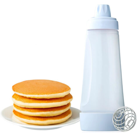 Dispenser à Pâte Multifonction avec Fouet à Balle, pour Crêpes, Gaufres et Muffins (1/5)