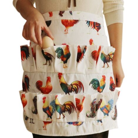 Tablier de Collecte d'Œufs avec 12 Pochettes Profondes - Idéal pour Œufs de Poules, Canards et Oies Vêtement de Travail Fermier (1/5)